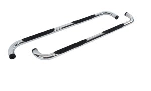 Chevrolet Silverado 2500HD Nerf Bars - Go Rhino - 4000 Series - Polished Stainless Steel - `01-`13